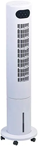 Sichler Haushaltsgeräte Ventilator Kühlung: 3in1-Turmventilator, Luftkühler & -befeuchter, 80° Oszillation, 40 W (Ventilator mit Kühlfunktion, Turmventilator mit Kühlung, leise)