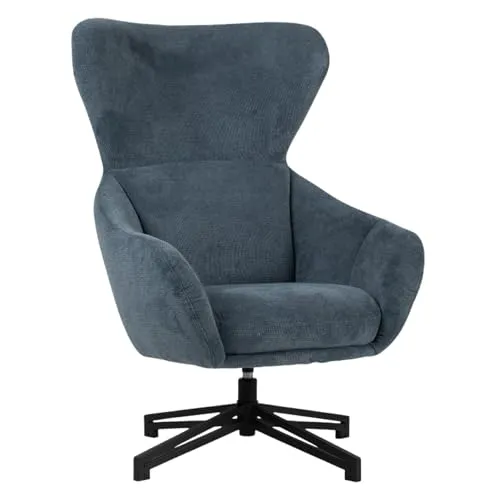 MR.DEKO Esszimmersessel Marconia beige - Drehbar & Gepolstert - Stylischer Ohrensessel Marconia in beige, drehbar und mit vertikalen Nähten. Ideal für komfortables Sitzen und passt perfekt in jedes Wohnzimmer.