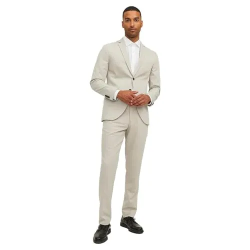 JACK & JONES JPRFRANCO Suit NOOS - Anzüge für Herren: Stilvoller einreihiger Blazer mit maßgeschneiderter Hose aus strapazierfähigem Twill für einen klassischen Look und perfekten Sitz bei formellen Anlässen.