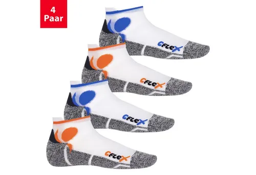 CFLEX Sportsocken Running Damen & Herren Sport Sneaker Socken (4 Paar) Laufsocken