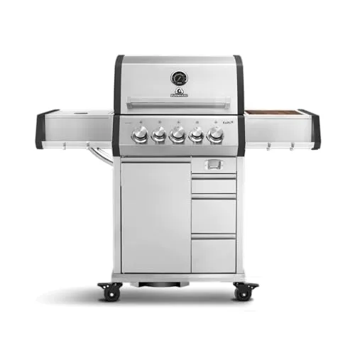 BURNHARD Gasgrill Earl mit Heckbrenner und Infrarotbrenner - Grill der Kategorie Gasgrills mit 3 Brennern, inklusive leistungsstarkem Heckbrenner (3,5 kW) und Infrarotbrenner (4,5 kW) für perfektes Grillen.