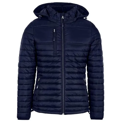 HRM Steppjacke Damen leicht I Premium Übergangsjacke Damen mit abnehmbarer Kapuze I Atmungsaktiv & Wasserabweisend I Hochwertige & nachhaltige Damen-Bekleidung