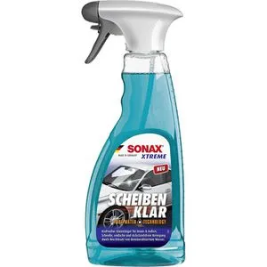 SONAX XTREME ScheibenKlar Pure Water Technology 500 ml - Autopflege & Motorradpflege, kraftvoller Glasreiniger mit innovativer Nanotechnologie für streifenfreie Sauberkeit und verbesserte Wasserabweisung.