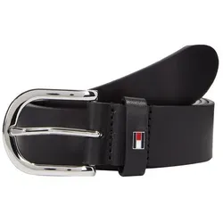 Tommy Hilfiger Damen Gürtel New Danny Belt, Schwarz 85 cm - Damen-Gürtel aus 100% echtem Leder mit minimalistischer Schnalle, ideal für elegante Anlässe und den Alltag. Hochwertige Verarbeitung für höchsten Tragekomfort.