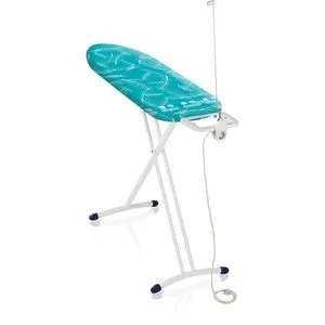 Leifheit Bügelbrett Air Board M Solid Plus - Höhenverstellbar, Dampfbügeltisch mit Zwei-Seiten-Bügeleffekt und Thermo-Reflect-Technologie für zeitsparendes Bügeln