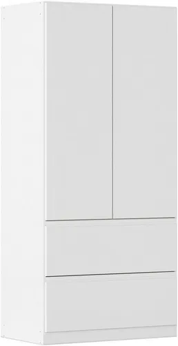 rauch COSTA Drehtürenschrank - Drehtürenschrank in Alpinweiß, mit grifflosem Design und Push-to-Open-Funktion. Ideal für platzsparende Aufbewahrung und MADE IN GERMANY für höchste Qualität.