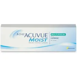Johnson & Johnson 1-Day Acuvue Moist Multifocal Tageslinsen - Kontaktlinsen für Alterssichtigkeit mit UV-Schutz, exzellente Sehqualität in der Nähe und Ferne durch einzigartiges optisches Design.