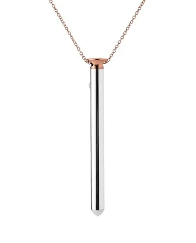 Crave - Vesper 1 Vibrator-Halskette, luxuriöses Sex-Toy in Schmuck-Optik, roségold