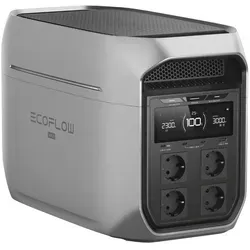 EcoFlow DELTA 3 Max Plus Powerstation - Powerstation mit 2048 Wh Kapazität, ideal für Balkonkraftwerke und energieautarke Solarstromversorgung – erweiterbar auf 10 kWh mit Zusatzbatterien.