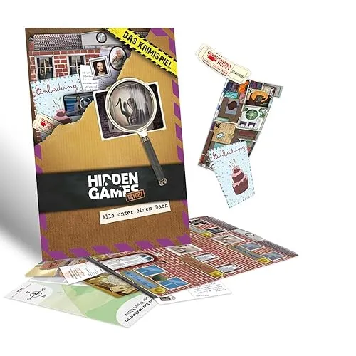Hidden Games Tatort - Alle unter einem Dach - Deutsch - Realistisches Krimispiel, spannendes Detektivspiel, Escape Room Spiel