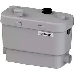 SFA 0026P Hebeanlage SANISPEED - Schmutzwasserpumpe mit hohem Durchsatz - Pumpen & Zubehör: Ideal für die Entsorgung von Abwasser aus verschiedenen Quellen, mit einem Durchsatz von über 6000 L/h und inklusive Aktivkohlefilter zur Geruchsneutralisation.