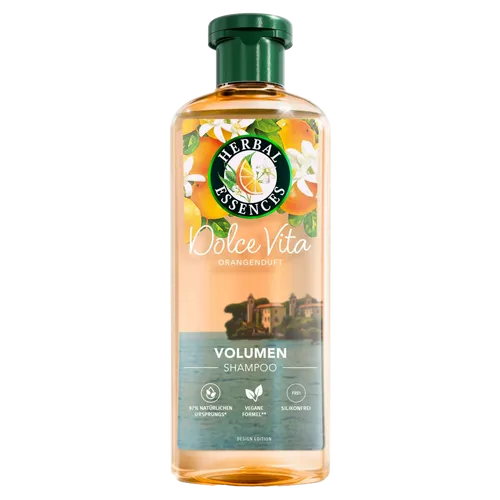 Herbal Essences Dolce Vita Shampoo - Shampoo für glänzendes Haar, mit natürlichen Inhaltsstoffen für ein frisches und belebendes Duscherlebnis.