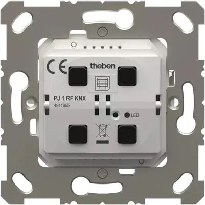 Theben PJ 1 RF KNX Taster-Jalousieaktor-Modul 1-fach, Unterputz, KNX RF, Data Secure, DALI-2 4941655