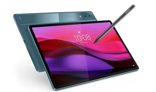 Lenovo Yoga Tab Plus 12,7 Zoll Tablet mit 256 GB - Premium Tablet mit 12,7 Zoll Display, 13 MP Kamera und Qualcomm Snapdragon 8 Gen 3 für schnelles Multitasking und brillante Bildqualität.