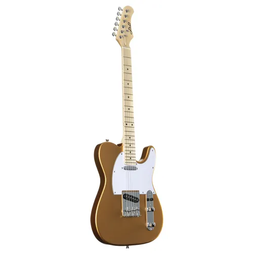 E-Gitarre J & D TL II Copper – Klassischer Sound zum Einsteigerpreis - Die J & D TL II Copper bietet einen Linde-Korpus, einen geschraubten Ahornhals und zwei Single-Coil-Tonabnehmer für authentischen TL-Sound. Ideal für Einsteiger, die Qualität und Stil suchen.