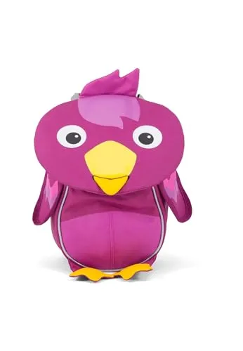 Affenzahn Kleiner Freund Vogel - Lila Kinderrucksack für 1-3 Jährige, höhenverstellbar, mit reflektierenden Elementen und umweltfreundlicher Herstellung