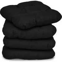 Beautissu Stuhlkissen Lisa 40x40x8cm - Robustes Kissen für Innen & Außen mit 8 cm starkem Schaumstoff für optimalen Sitzkomfort. Ideal für Esszimmer- und Gartenstühle.