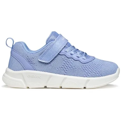 Geox JUNIOR Girl J ARIL Girl B Sneakers Soft Sky 27 EU - Stylische und atmungsaktive Sneakers für Mädchen, ideal für den komfortablen Alltag und aktives Spielen.