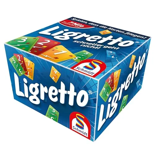Schmidt Spiele 1101 Ligretto - Rasantes Kartenspiel in Blau, für 2 bis 4 Spieler, ideal für schnelle Runden und Spaß für die ganze Familie