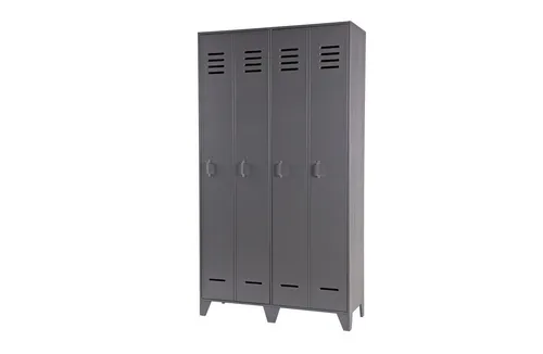 WOOOD Buffet Spindschrank Stijn aus Kiefernholz - Drohnen Möbelstück mit elegantem Design, bietet großzügigen Stauraum für Kleidung und Accessoires und bringt Stil und Ordnung in Ihr Schlafzimmer.