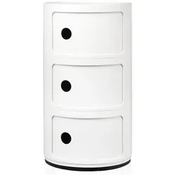 Kartell Componibili 4967, weiß - Sonstige Wohnzimmermöbel: Vielseitige Componibili Container von Kartell, ideal für jeden Raum im Haus und bieten durch ihr modulares Design optimale Stauraummöglichkeiten.