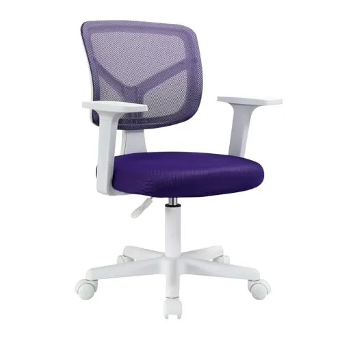 SVITA Schreibtischstuhl JOY, Höhenverstellbarer Kinderstuhl in Lila - Bürostuhl für Kinder, höhenverstellbar und mit Armlehnen, ideal für ergonomisches Sitzen beim Lernen oder Spielen.