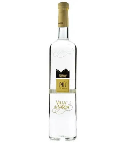 Villa de Varda Più Grappa 0,7 l - Grappa aus dem Trentino, klar und aromatisch, ideal für besondere Anlässe oder als Geschenk für Genießer.