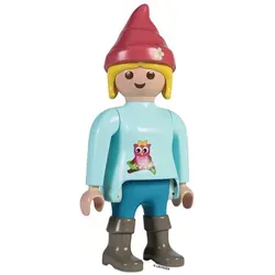 Lechuza Gartenzwergin H 65 cm - Gartenfigur aus robustem ABS-Kunststoff in fröhlichem Rosa, ideal für kreative Gartenverzierungen und ein echter Blickfang im Außenbereich.