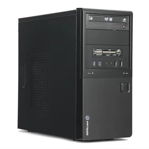 Ankermann Business Work V3 - Leistungsstarker PC mit Ryzen 5 5600G - PC-System mit AMD Ryzen 5 5600G, 16GB RAM und 1TB NVMe SSD. Ideal für effizientes Arbeiten mit Windows 11 Pro und Libre Office, inklusive 24 Monate Garantie.