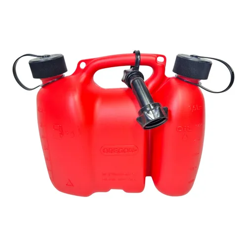 Oregon Kombikanister 3L Kraftstoff & 1,5L Kettenöl - Zubehör für Gartengeräte - praktischer Kombikanister mit 3L Kraftstoff und 1,5L Kettenöl, leicht und widerstandsfähig, ideal für den einfachen Transport und die Aufbewahrung.