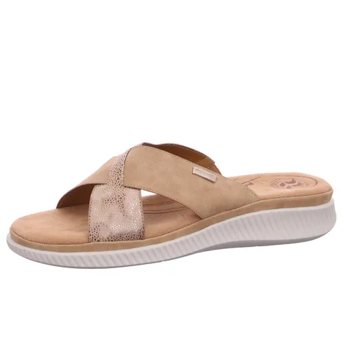 Romika Damen Pantolette in Beige, Größe 38 - Bequeme Sommerbegleiter - Pantoletten für Damen, super bequem und stylisch, ideal für Strand, Park oder Eis essen mit Freunden. Genießen Sie den Sommer mit Leichtigkeit und Stil!