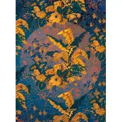 Komar Vlies Fototapete ORIENT D OR | Tapete, XXL, Dekoration, Jugendstil, Schlafzimmer, Wohnzimmer, Büro, Flur | Größe 200 x 270 cm (Breite x Höhe) | HX4-028