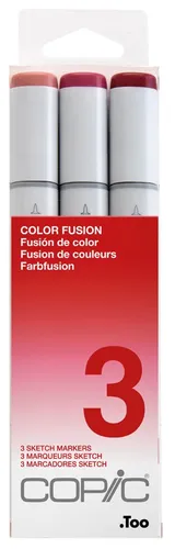 COPIC Marker Sketch 3er Set "Color Fusion 3" - Sonstige, kreativ und vielseitig einsetzbar für Künstler, ideal für feine Linien und lebendige Farben.
