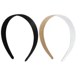 2er Set Schwarze Satin Haarreifen 2,5 cm - Stilvolles Accessoire für Damen - Dimeho - Set aus 2 eleganten Satin-Haarreifen in Schwarz. Mit 2,5 cm Breite ideal für verschiedene Frisuren. Perfekt für einen modischen Look und als Geschenk für besondere Anlässe. Ein unverzichtbares Accessoire für jeden Tag!