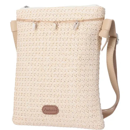 Antonio Damen Bast Tasche S - beige