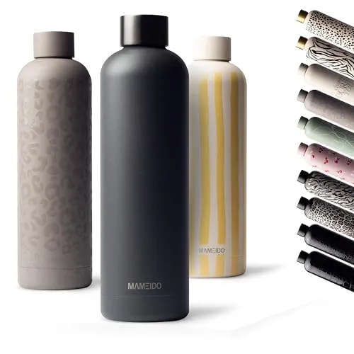 MAMEIDO Edelstahl Trinkflasche 750 ml - Auslaufsichere Thermosflasche für heiße und kalte Getränke - Thermosflasche für heiße & kalte Getränke, hält 12h heiß & 24h kalt, BPA-frei & kohlensäuregeeignet - ideal für Sport, Büro & Outdoor.