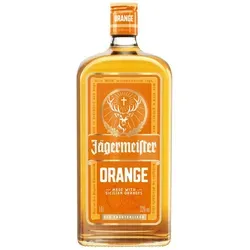 Jägermeister Orange - 1,0 Liter Kräuterlikör - Likör & Kräuterschnaps mit fruchtiger Orangen- und Mandarinen-Note, milder im Geschmack und ideal für sommerliche Cocktails.