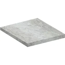 Mid.you Arbeitsplatte Steinoptik, Grau, 60x3x60 cm - Küchenzubehör, stoßfest und kratzfest – ideal für langlebige Küchenarbeitsplatten.