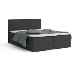 Deine Möbel 24 Boxspringbett LON IV – Luxuriöser Schlafkomfort - Boxspringbett LON IV – modernes Design mit seitlichem Bettkasten für optimalen Stauraum. Erleben Sie erholsame Nächte mit hochwertigen Matratzen und pflegeleichtem Cord-Samtstoff.