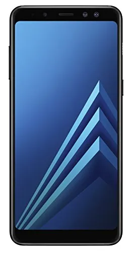Samsung Galaxy A8 Dual SIM 2018 Schwarz 32 GB - Handy & Smartphone mit Dual-SIM-Funktion, 16 MP Kamera und 5,6 Zoll Display - perfekt für Vielnutzer und Fotografie-Enthusiasten.