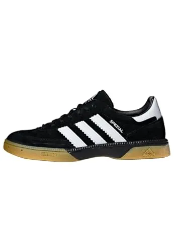 Adidas HB Spezial - schwarz - Indoorschuhe mit geschäumter EVA Sohle für optimale Passform und Komfort. Das TORSION SYSTEM ermöglicht unabhängige Bewegungsfreiheit, ideal für Handballspieler.
