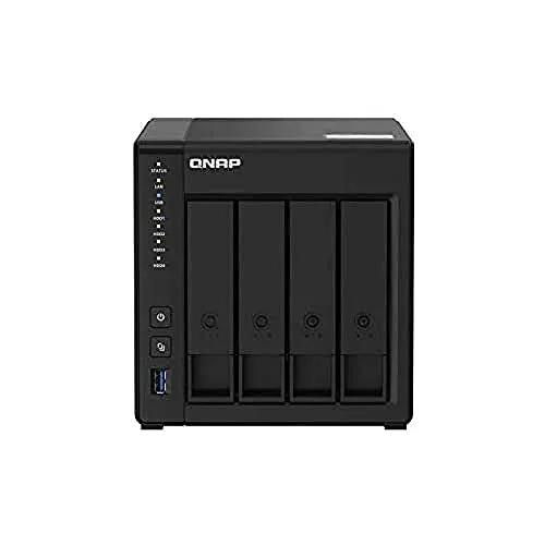 QNAP TS-451D2 NAS Tower - Hochleistungsfähiger Speicher - Network Attached Storage (NAS) Gehäuse mit dualem Intel J4025 Prozessor, ideal für Datenspeicherung und Multimedia-Streaming.