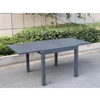Alu Gartentisch ELENA 180x90cm - Gartentisch mit praktischem Klapp-Schiebemechanismus, perfekt für Garten, Terrasse oder Balkon – vielseitig und platzsparend.