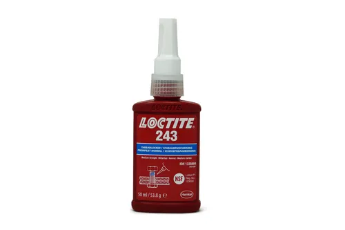 Loctite 243 Schraubensicherung mittelfest 50ml - Verlässliche Verbindung - Hilfs- & Betriebsstoffe, mittelfeste Schraubensicherung für dauerhaften Halt, ideal für mechanische Verbindungen, Made in Irland.