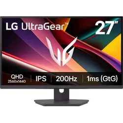 LG 27G610A Gaming-Monitor 27" WQHD IPS - Erlebe flüssiges Gaming mit 200 Hz, 1 ms Reaktionszeit und hervorragendem IPS-Display. Ideal für leidenschaftliche Gamer, die Wert auf Leistung und Bildqualität legen.