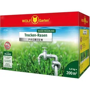 Wolf-Garten Rasensamen (3824650) - Anzucht von robustem und dichtem Rasen, ideal für Hausgärten und Spielplätze, sorgt für eine grüne Oase.