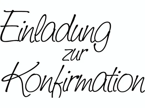 Knorr Prandell 211800101 Knorr prandell 211800101 Stempel aus Holz (Kommunion & Konfirmation) Motivgröße 6,8 x 4,2 cm , Motiv: Einladung zur Konfirmation