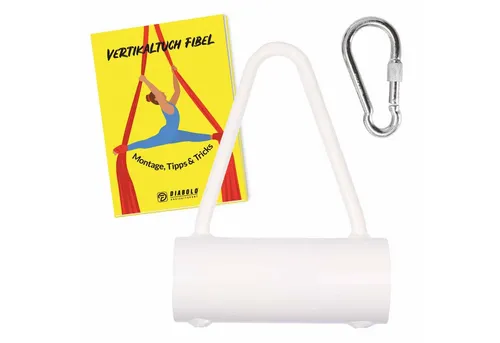 Diabolo Freizeitsport Nestschaukel Triangelhalterung (weiß) - Sichere Vertikaltuchaufhängung für Akrobatik, verhindert Durchreiben und sorgt für Langlebigkeit. Ideal für Profis und Einsteiger!