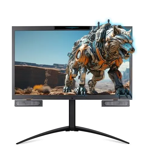 Acer DS2 PSV27-2 27" UHD 3D Gaming Monitor - 27 Zoll 3D AHVA Panel mit 4K UHD Auflösung, 160Hz Bildwiederholrate und AMD FreeSync Premium für ein flüssiges Gaming-Erlebnis.