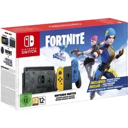 Nintendo Switch Konsole Fortnite Special Edition - 32GB, Schwarz/Gelb/Blau - Konsolen-Spielerlebnis mit einzigartigem Fortnite-Design, 3 Spielmodi für Flexibilität und vorinstalliertem Fortnite. Perfekt für Gaming zu Hause und unterwegs!